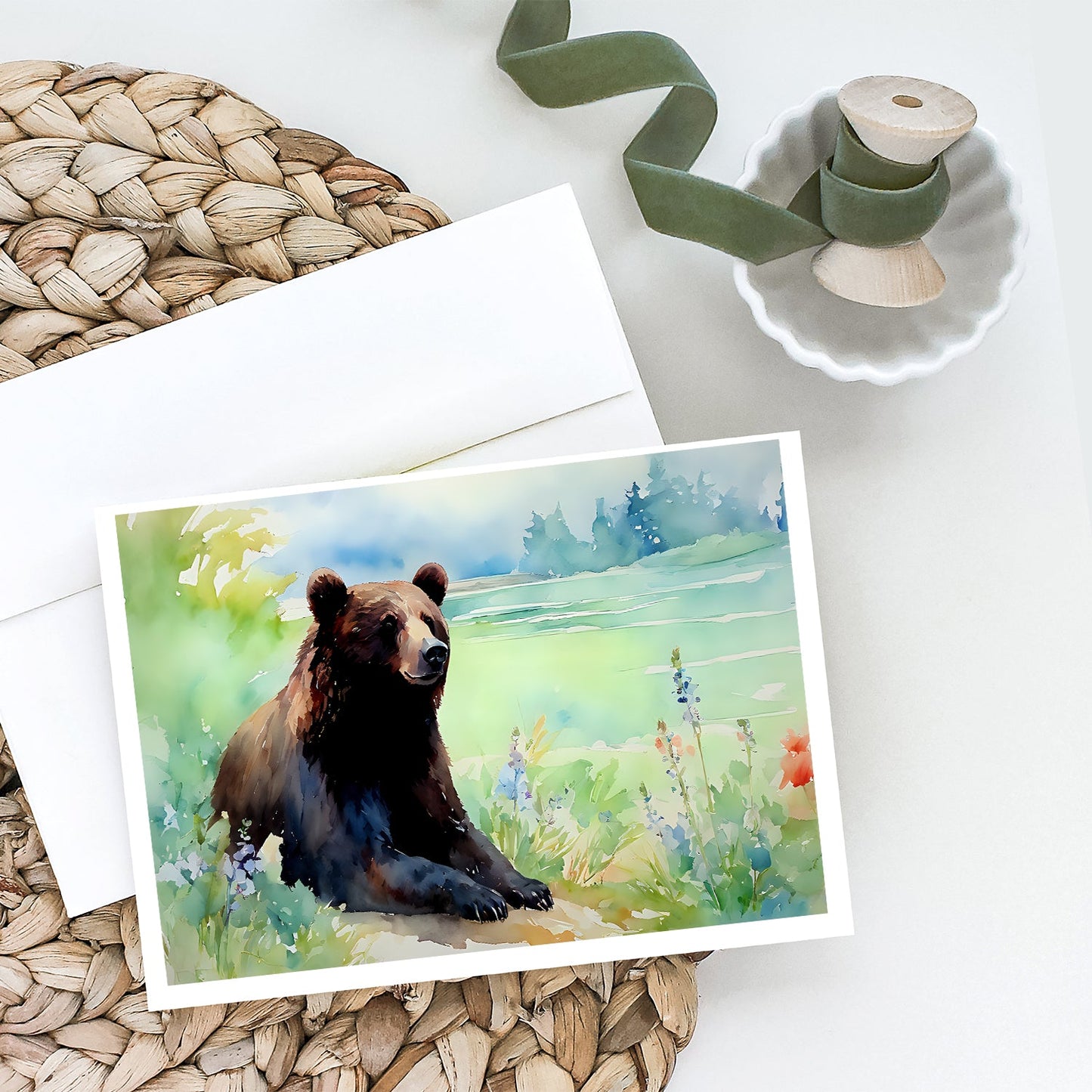 American Black Bear Greeting Cards 8 Pack