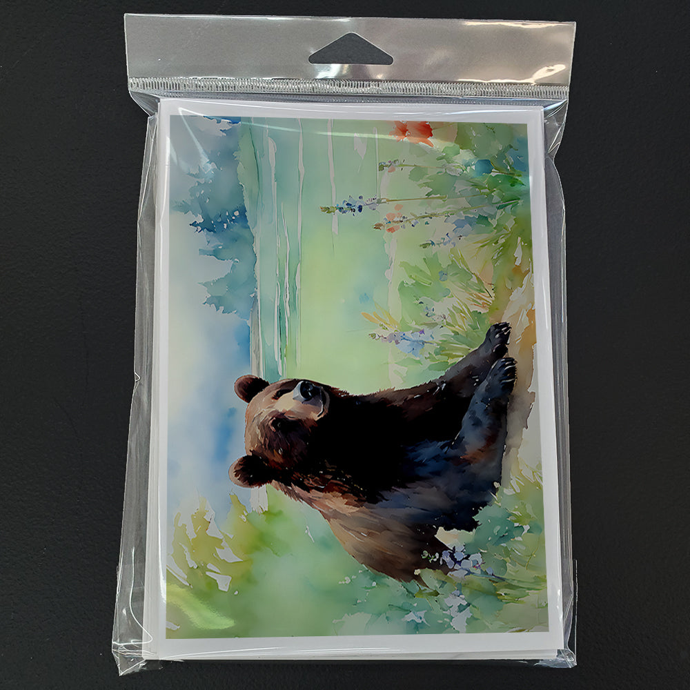 American Black Bear Greeting Cards 8 Pack