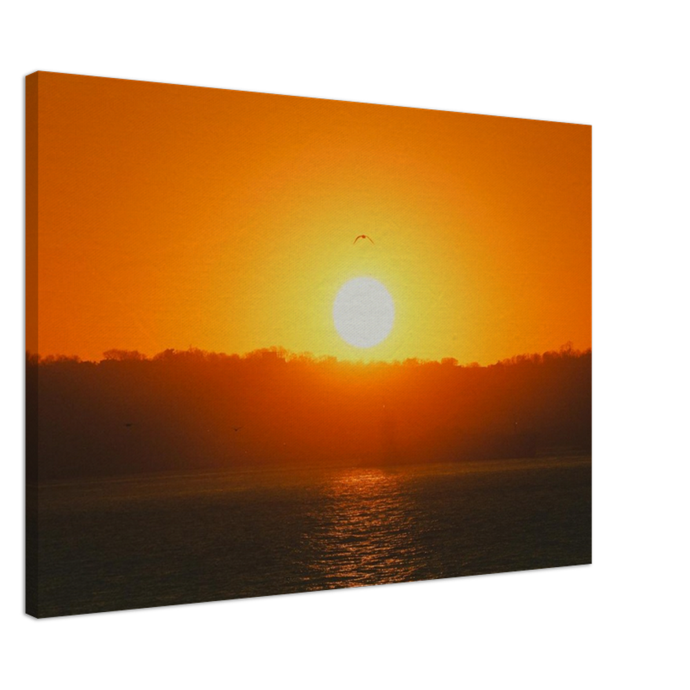 Golden horizons captured in timeless glow—this sunset canvas radiates warmth, peace, and natural elegance, transforming any room into a sanctuary.