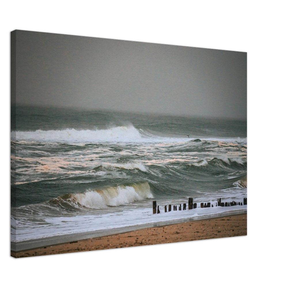 A museum-grade seascape that brings the raw beauty of the shoreline into your home.